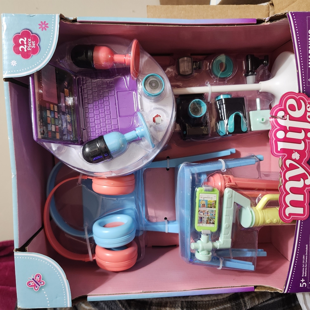 My Life As Podcast Play Set with Doll